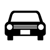 Light car ｜ Light four wheels ｜ Small car ｜ Compact --Icon ｜ Illustration ｜ Free material ｜ Transparent background