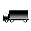 Truck ｜ Large ｜ Delivery ｜ Cargo Cargo --Icon ｜ Illustration ｜ Free Material ｜ Transparent Background