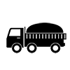 Dump truck ｜ Dump truck ｜ Ordinary dump truck ｜ Transportation --Icon ｜ Illustration ｜ Free material ｜ Transparent background