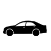 Ordinary car | Automobile | Ordinary car | Car-Icon | Illustration | Free material | Transparent background