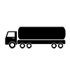 Tank Truck ｜ Fuel ｜ Large ｜ Truck-Icon ｜ Illustration ｜ Free Material ｜ Transparent Background