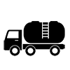 Tank ｜ Truck ｜ Small ｜ Transportation ｜ Icon ｜ Illustration ｜ Free material ｜ Transparent background