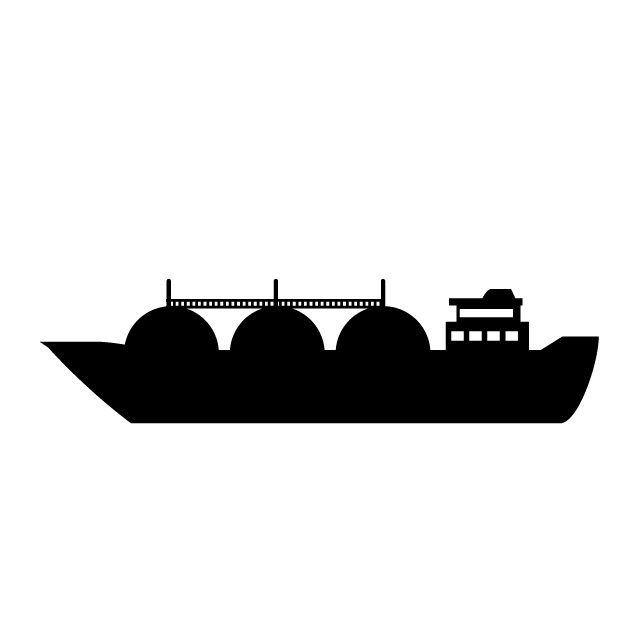 タンカー｜燃料｜大型｜船 - クリップアート / イラスト / 無料 / アイコン / シンボル / シルエット/マーク / 背景透明