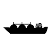 Tanker ｜ Fuel ｜ Large ｜ Ship-Icon ｜ Illustration ｜ Free material ｜ Transparent background
