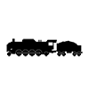 Steam locomotive ｜ Train ｜ Train ｜ Railway ――Icon ｜ Illustration ｜ Free material ｜ Transparent background