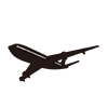 Passenger plane ｜ Large ｜ Airplane ｜ Jet plane ――Icon ｜ Illustration ｜ Free material ｜ Transparent background
