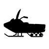 Snowmobile ｜ Small snow vehicle ｜ Search and rescue ｜ Snow mountain --Icon ｜ Illustration ｜ Free material ｜ Transparent background