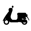 Small Bike ｜ Scooter ｜ Motorcycle ｜ Motorcycle ｜ Icon ｜ Illustration ｜ Free Material ｜ Transparent Background