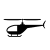 Helicopter ｜ Aircraft ｜ Hovering ｜ Wings --Icon ｜ Illustration ｜ Free material ｜ Transparent background