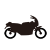 Motorcycle ｜ Motorcycle ｜ Motorcycle ｜ Transportation --Icon ｜ Illustration ｜ Free material ｜ Transparent background