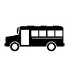 School Bus ｜ School Bus ｜ School ｜ Student-Icon ｜ Illustration ｜ Free Material ｜ Transparent Background