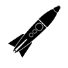 Rocket ｜ Spaceship ｜ Future ｜ Satellite ｜ Icon ｜ Illustration ｜ Free Material ｜ Transparent Background