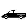 Pickup truck ｜ Car ｜ Truck ｜ Small ―― Icon ｜ Illustration ｜ Free material ｜ Transparent background