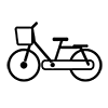 Bicycle ｜ Commuting ｜ Commuting ｜ Moving --Icon ｜ Illustration ｜ Free material ｜ Transparent background