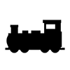 Train ｜ Steam locomotive ｜ Railway ｜ Smoke --Icon ｜ Illustration ｜ Free material ｜ Transparent background