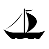 Yacht ｜ Boat ｜ Hobbies ｜ Sail-Icon ｜ Illustration ｜ Free material ｜ Transparent background