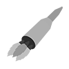 Rocket ｜ Space ｜ Satellite ｜ Launch --Icon ｜ Illustration ｜ Free material ｜ Transparent background