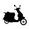 Moped Bike ｜ Scooter ｜ Motorcycle ｜ Motorcycle ｜ Icon ｜ Illustration ｜ Free Material ｜ Transparent Background