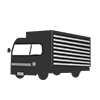 Truck ｜ Large ｜ Delivery ｜ Transportation ｜ Icon ｜ Illustration ｜ Free Material ｜ Transparent Background