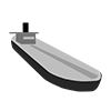 Trade ship ｜ Large ｜ Foreign ship ｜ Tanker ――Icon ｜ Illustration ｜ Free material ｜ Transparent background