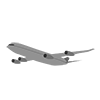 Aircraft ｜ Passenger planes ｜ Airplanes ｜ Jumbo jets --Icons ｜ Illustrations ｜ Free materials ｜ Transparent background