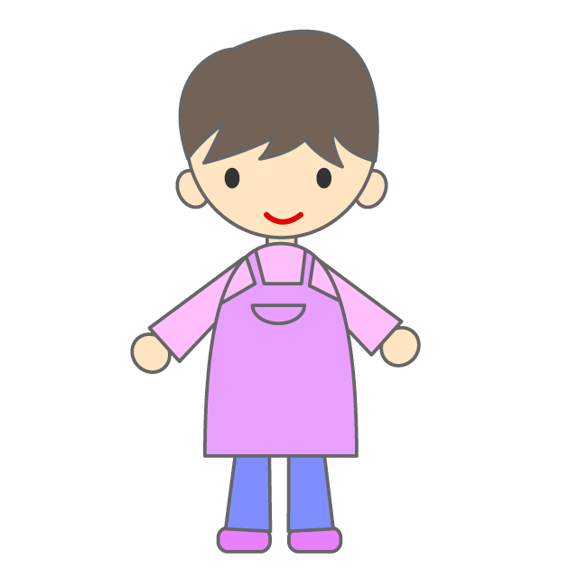 お手伝いさん｜女性｜エプロン｜若い女性｜笑顔｜介護士さん｜ヘルパーさん - 挿絵 / クリップアート / 無料 / 家電 / 乗り物 / 動物 / 家具 / イラスト / ダウンロード