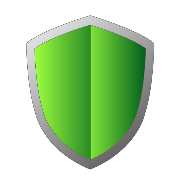 盾｜守る｜防ぐ｜中世｜緑グラデーション｜シールド｜強固 - 挿絵 / クリップアート / 無料 / 家電 / 乗り物 / 動物 / 家具 / イラスト / ダウンロード