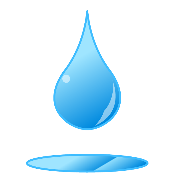 水｜水たまり｜滴｜水色｜グラデーション｜反射｜洗浄 - 挿絵 / クリップアート / 無料 / 家電 / 乗り物 / 動物 / 家具 / イラスト / ダウンロード