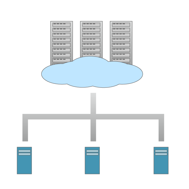 クラウドコンピューティング｜ネットワークシステム｜双方向｜テクノロジー｜レンタルサーバー｜共有する｜クラウド - 挿絵 / クリップアート / 無料 / 家電 / 乗り物 / 動物 / 家具 / イラスト / ダウンロード