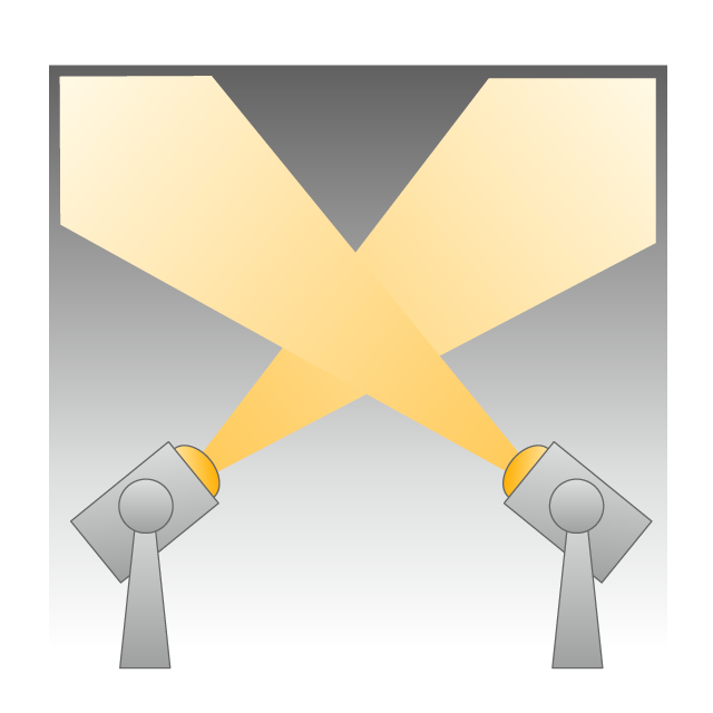 サーチライト｜照らし出す｜照明｜ライト｜暗闇｜明るい｜発表 - 挿絵 / クリップアート / 無料 / 家電 / 乗り物 / 動物 / 家具 / イラスト / ダウンロード