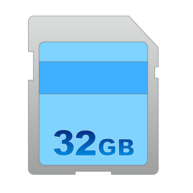 SDカード｜メモリーカード｜大容量｜記憶媒体｜デジカメ周辺機器｜保存｜データ - 挿絵 / クリップアート / 無料 / 家電 / 乗り物 / 動物 / 家具 / イラスト / ダウンロード