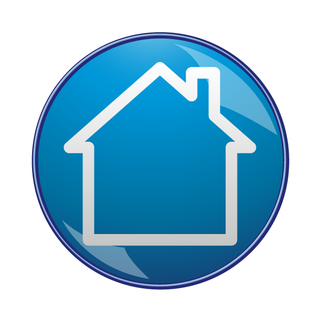 ホームアイコン｜家マーク｜家ボタン｜住宅｜一軒家｜ホームシンボル｜青グラデーション - 挿絵 / クリップアート / 無料 / 家電 / 乗り物 / 動物 / 家具 / イラスト / ダウンロード