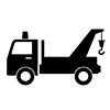 Tow truck ｜ Car movement ｜ Breakdown vehicle ｜ Accident vehicle ――Icon ｜ Illustration ｜ Free material ｜ Transparent background