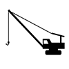Crane ｜ Construction ｜ Mobile Crane ｜ Lifting --Icon ｜ Illustration ｜ Free Material ｜ Transparent Background