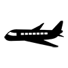 Airplane ｜ Flying in the sky ｜ Passenger plane ｜ Sightseeing airplane ――Icon ｜ Illustration ｜ Free material ｜ Transparent background