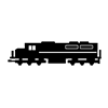 Freight train ｜ Transportation ｜ Transportation ｜ Railway --Icon ｜ Illustration ｜ Free material ｜ Transparent background