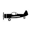 Propeller plane ｜ Sightseeing ｜ Small ｜ Airplane ｜ Icon ｜ Illustration ｜ Free material ｜ Transparent background