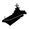 Aircraft carrier ｜ Fleet ｜ Aircraft operational capability ｜ Air combat --Icon ｜ Illustration ｜ Free material ｜ Transparent background