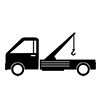 Tow truck --Icon ｜ Illustration ｜ Free material ｜ Transparent background