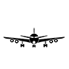 Passenger plane ｜ Airplane ｜ Icon ｜ Illustration ｜ Free material ｜ Transparent background