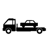 Track ｜ Wrecker Move-Icon ｜ Illustration ｜ Free Material ｜ Transparent Background