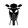 Bike ｜ Front-Icon ｜ Illustration ｜ Free material ｜ Transparent background