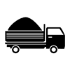 Dump truck ｜ Construction site --Icon ｜ Illustration ｜ Free material ｜ Transparent background