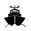 Surveillance ship --Icon ｜ Illustration ｜ Free material ｜ Transparent background