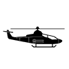 Helicopter-Icon ｜ Illustration ｜ Free material ｜ Transparent background