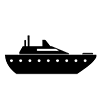 Luxury liner --Icon ｜ Illustration ｜ Free material ｜ Transparent background