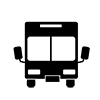 Bus ｜ Sightseeing ｜ Large-Icon ｜ Illustration ｜ Free Material ｜ Transparent Background