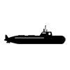 Submarine --Icon ｜ Illustration ｜ Free material ｜ Transparent background