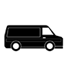 Truck ｜ Van-Icon ｜ Illustration ｜ Free material ｜ Transparent background