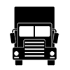 Large ｜ Truck-Icon ｜ Illustration ｜ Free material ｜ Transparent background